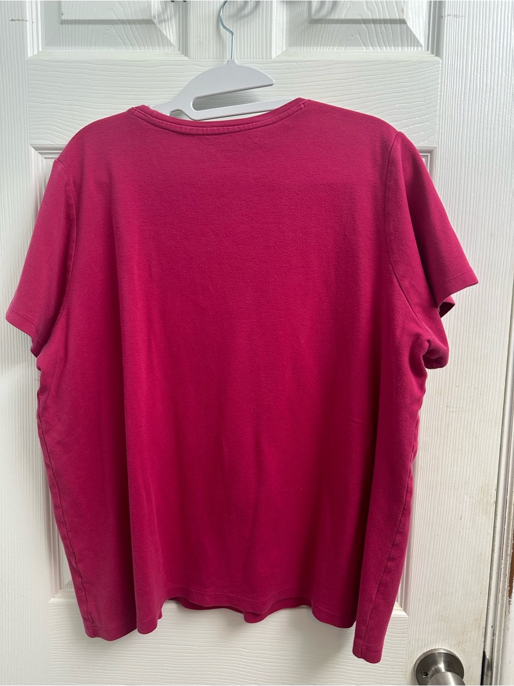 Chico’s Colorful Animal Print Button-Up Jacket & Raspberry Tee Combo - Picture 9 of 9